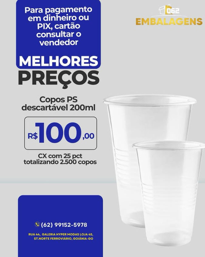 Copos descartáveis